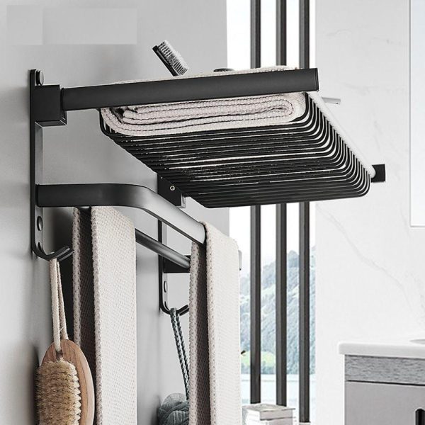 porte serviette noir