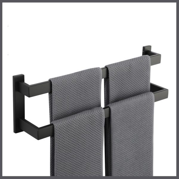 porte serviette noir élégant