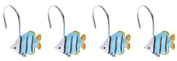 Anneau de Rideau de Douche Poissons