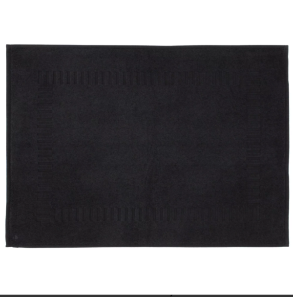 tapis de bain coton noir