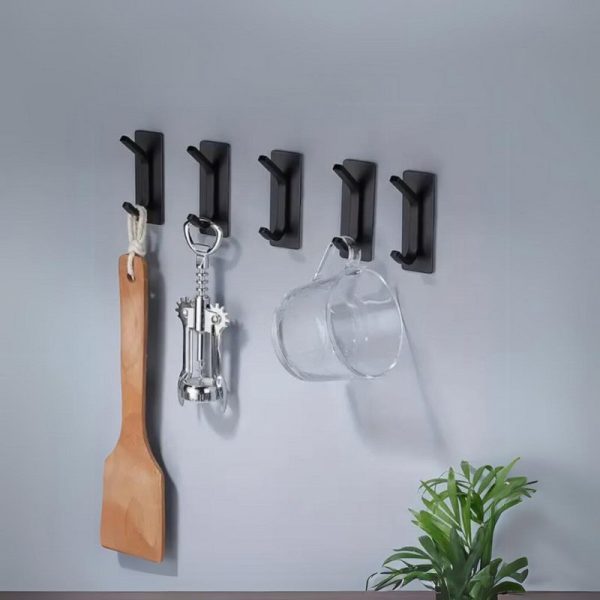 crochet serviette salle de bain en métal