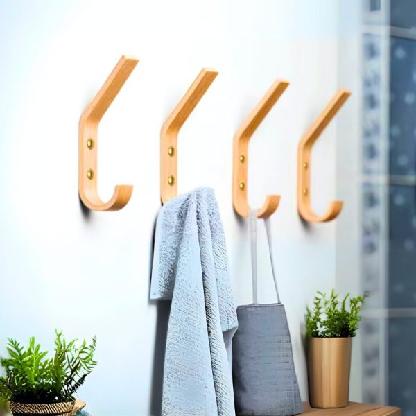 crochet salle de bain bois moderne