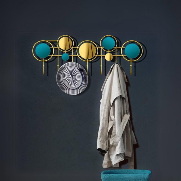 porte manteau mural or