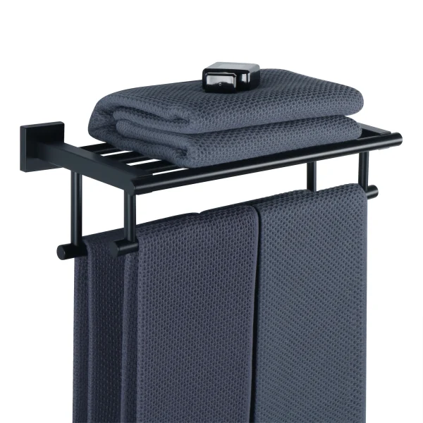 Porte Serviette Douche noir