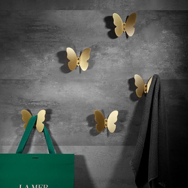 crochet laiton papillon noir