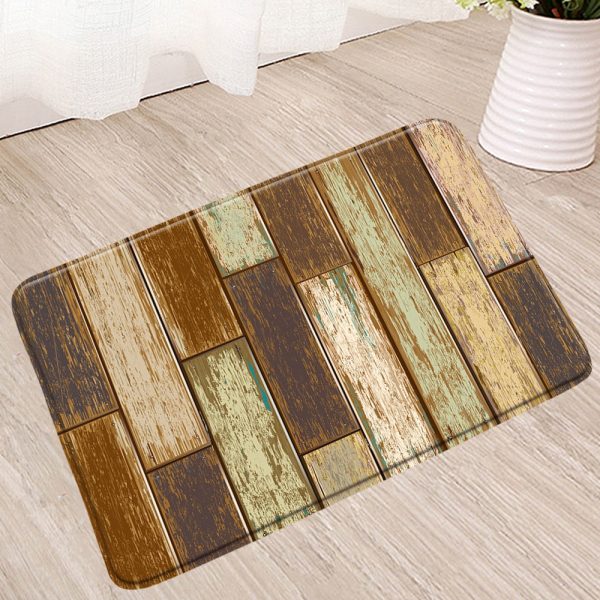 Tapis de bain couleur brique