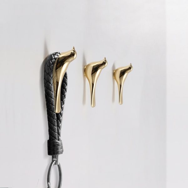 patère oiseau en laiton