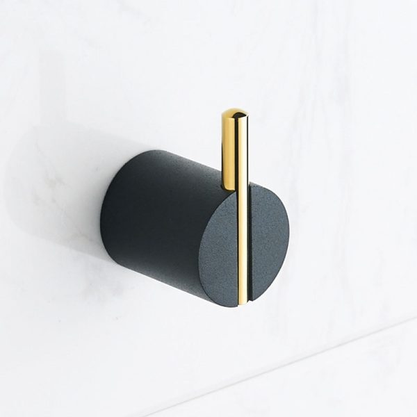 crochet mural laiton noir