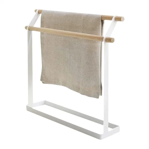 porte serviette bois salle de bain