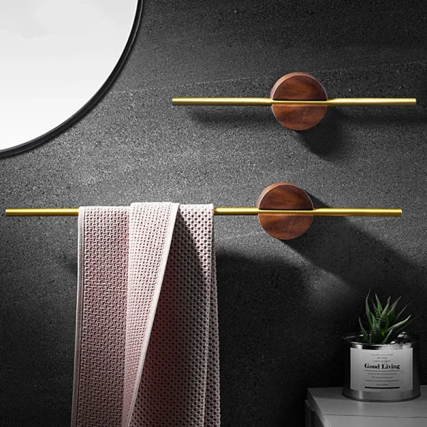 porte serviette bois mural