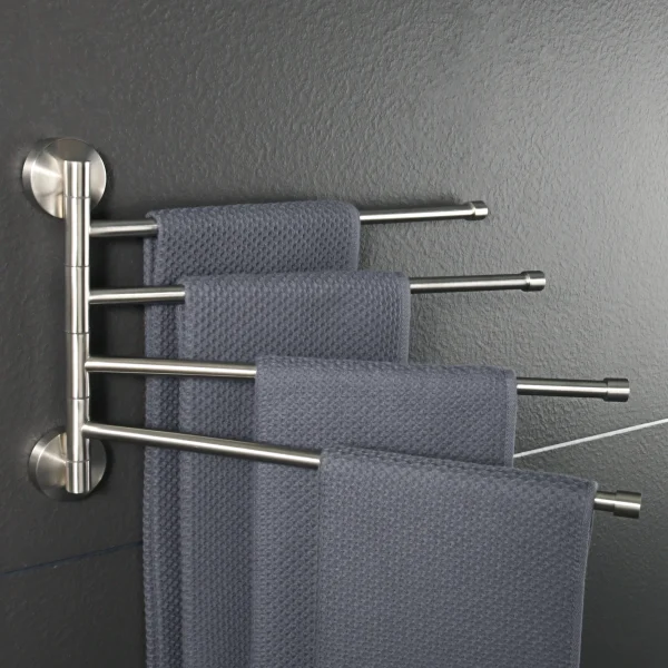 porte serviette coulissant salle de bain