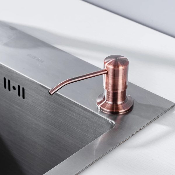 distributeur de savon en acier inoxydable