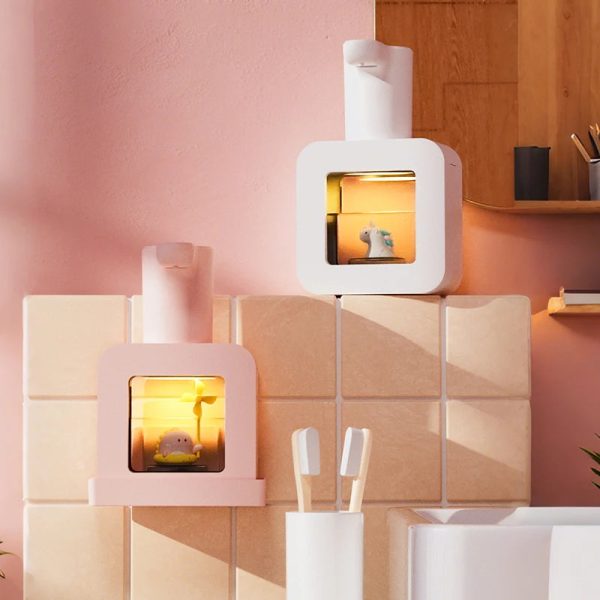 distributeur mousse rose