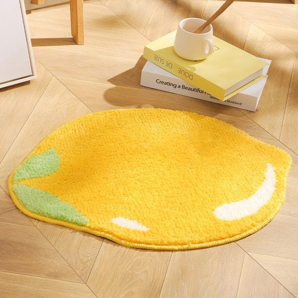 tapis de bain citron