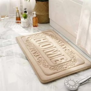 tapis de bain crème élégant