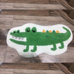 tapis de bain crocodile
