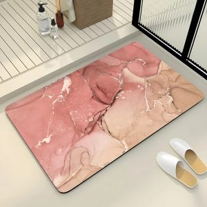 Tapis de Bain Vieux Rose élégant