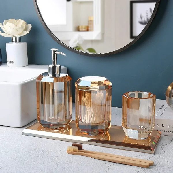 distributeur de savon en verre