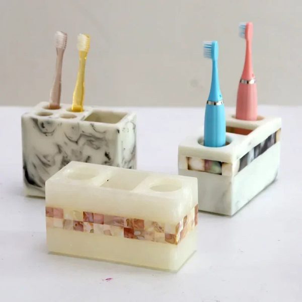 porte-brosse à dents en marbre