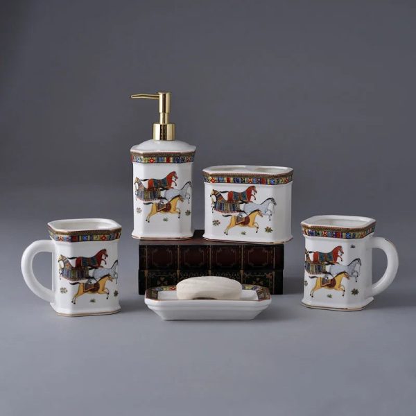 ensemble de 5 accessoires bain