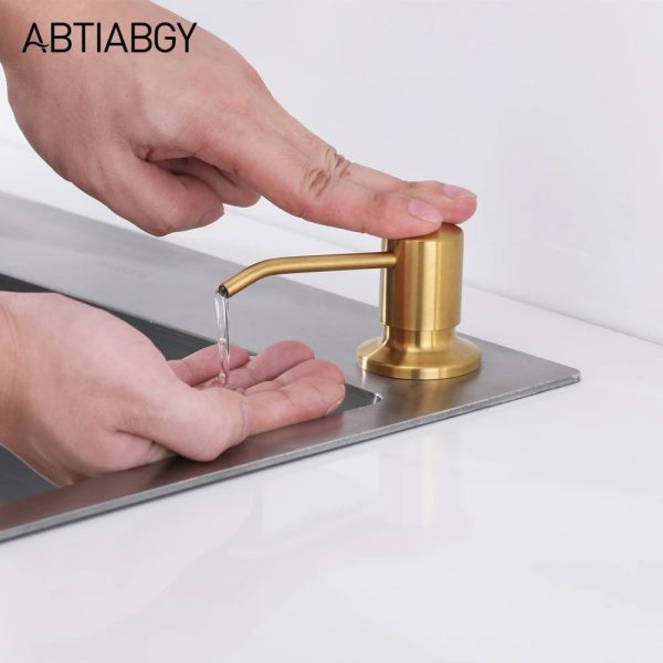 distributeur de savon liquide en acier inoxydable