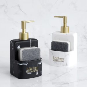 distributeur de savon liquide avec rangement