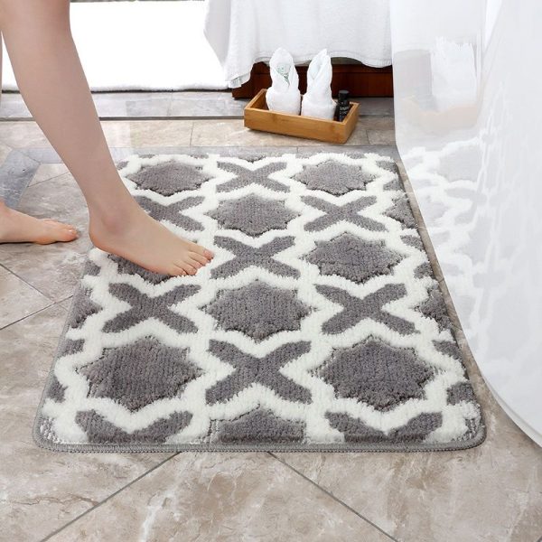 tapis de bain style carreaux de ciment