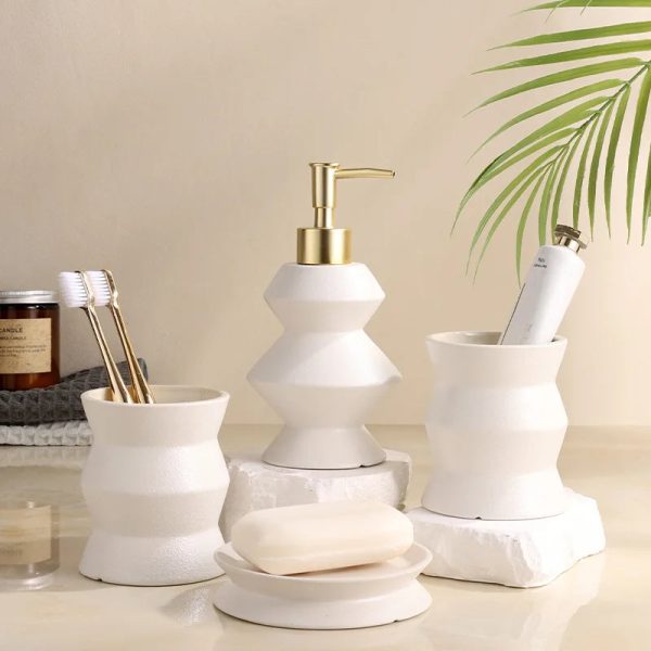 lot de 4 bouteilles en céramique