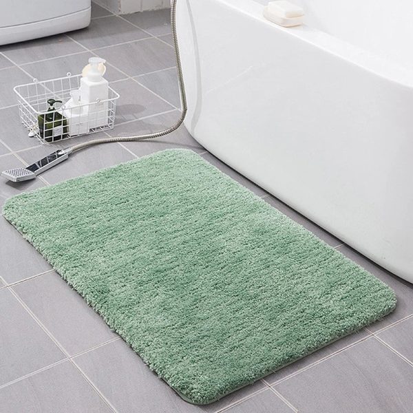 tapis de bain vert amande