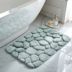 tapis salle de bain en galet