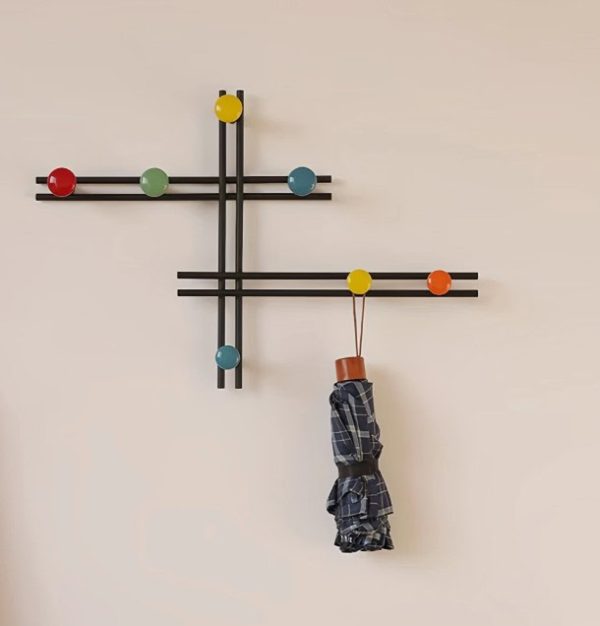 porte-manteau mural métal design