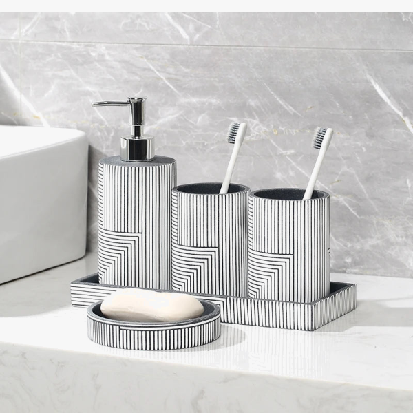 accessoires de salle de bain luxe