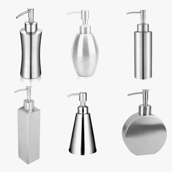 distributeur de savon en acier