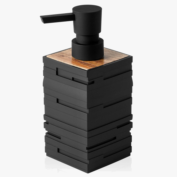 distributeur de savon noir mat