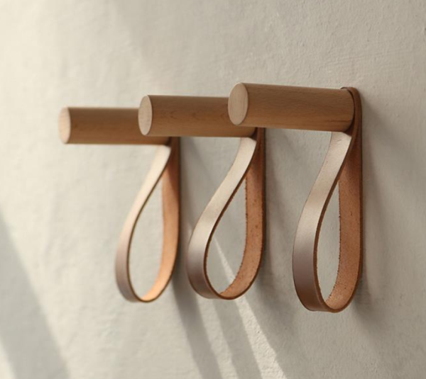 patère individuelle en bois