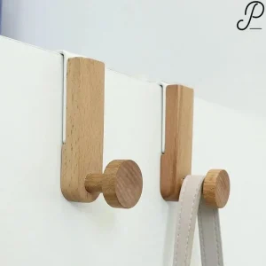 patère porte serviette bois fer