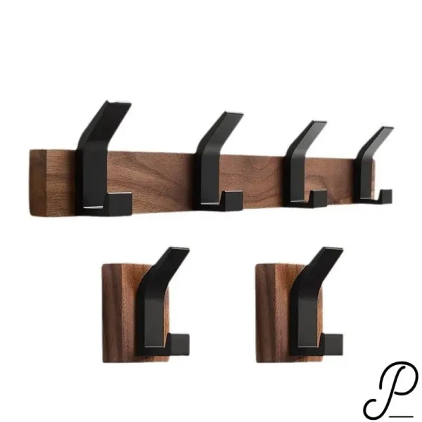 patères murale bois naturel