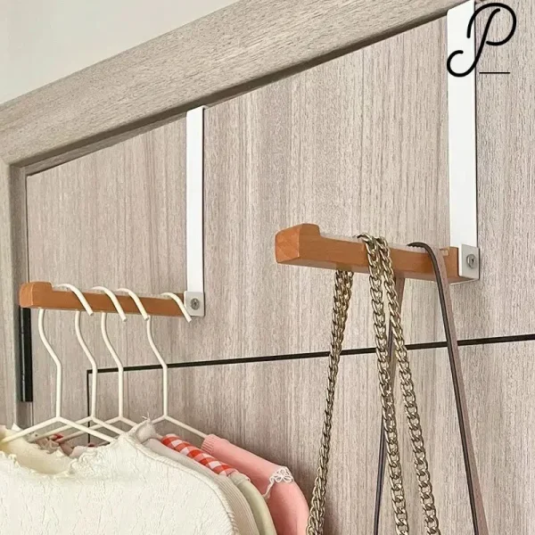 patère en bois et fer