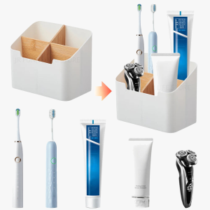 porte-brosse à dents en bambou