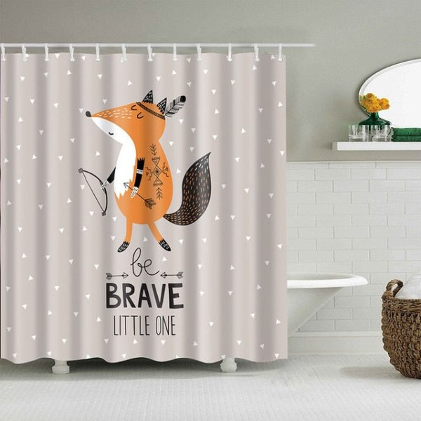rideau de douche animal Petit Renard