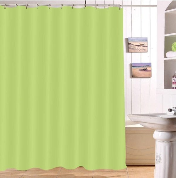 rideau de douche vert pastel