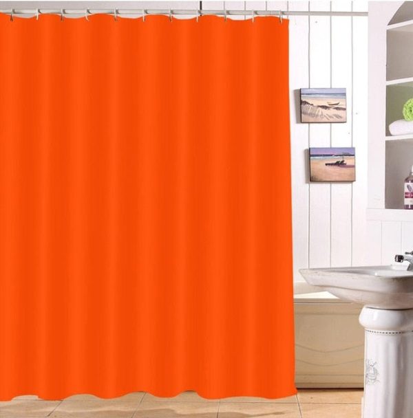rideau de douche rouge capucine