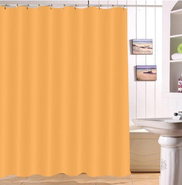 rideau de douche orange pastel