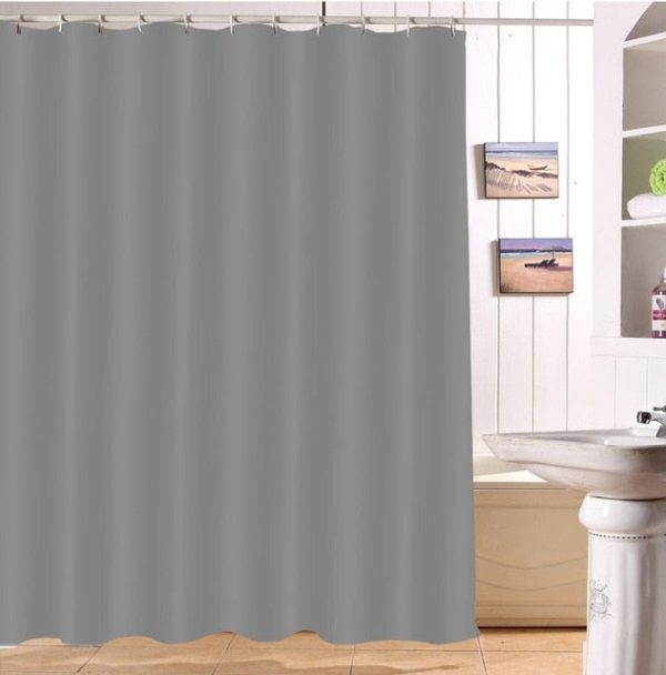 Rideau de Douche Uni Gris clair