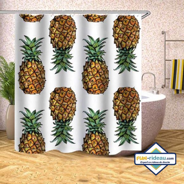 rideau de douche ananas