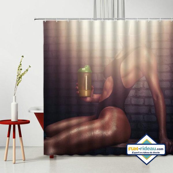 rideau de douche femme sexy