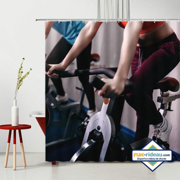 rideau de douche Spinning