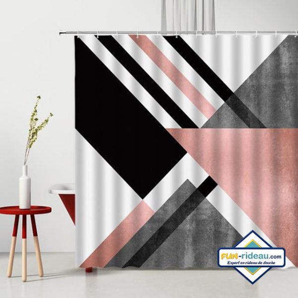 rideau de douche graphique