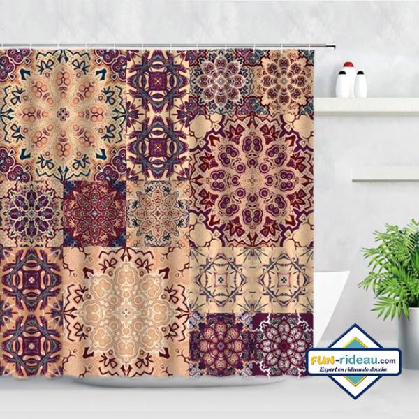 rideau de douche graphique