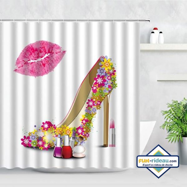 rideau de douche mode féminine